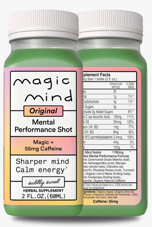 Magic Mind Mental Performance Shot- Original 55mg Caffeine