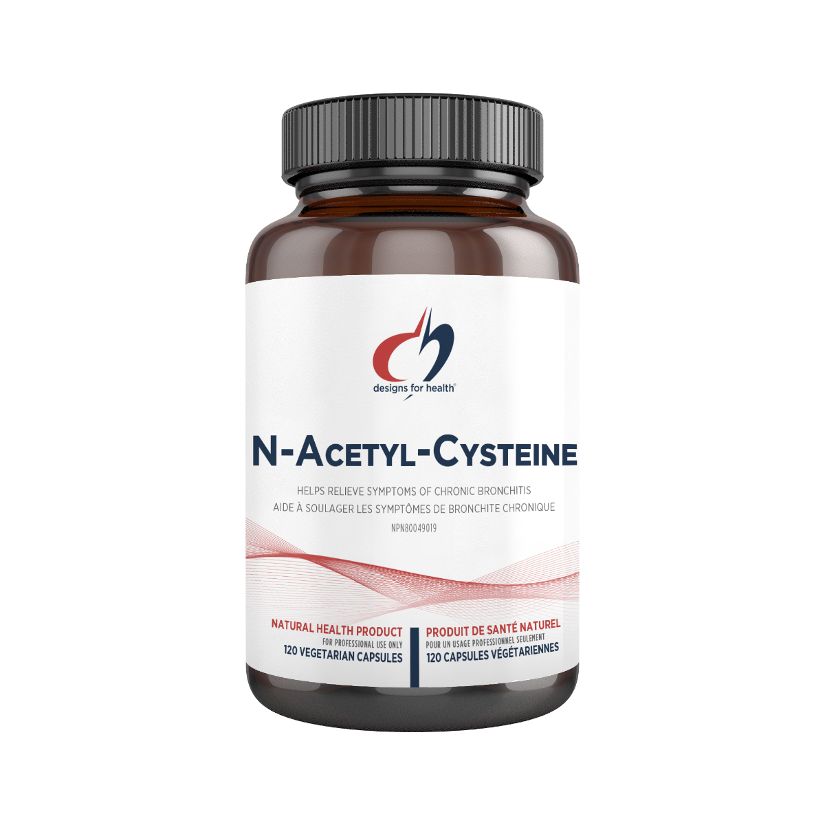 Designs for Health NAC N-Acetyl-Cysteine 900mg 120 vcaps