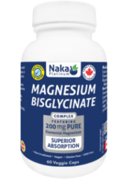 Naka Magnesium Bisglycinate 200mg 60 vcap