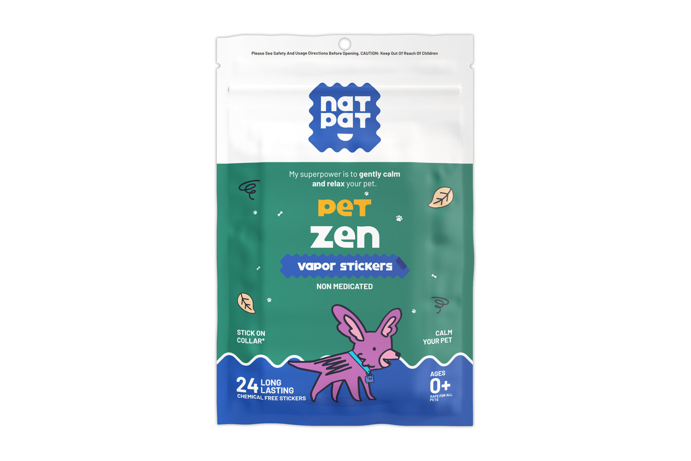 Nat Pat Pet Zen Vapor Stickers 28 stickers