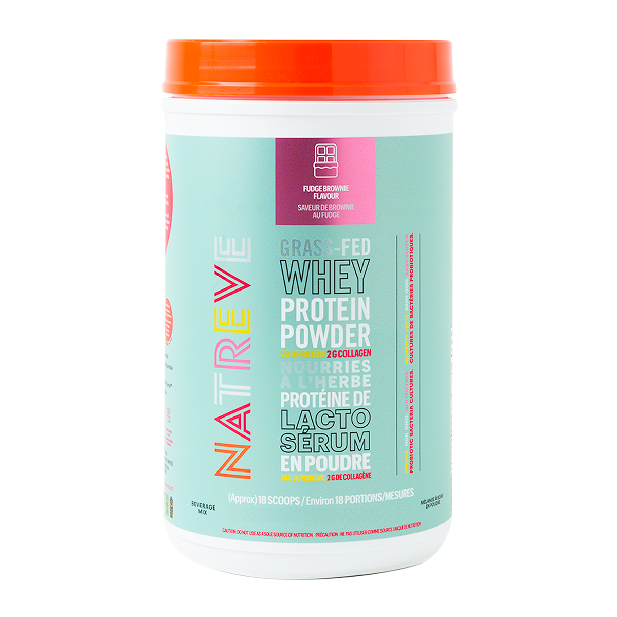 Natreve Vegan Protein Powder Fudge Brownie 720g