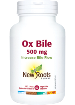 New Roots Ox Bile 500mg 60 veg cap