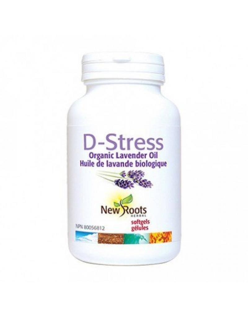 New Roots D-Stress Organic Lavender Oil 30 softgels