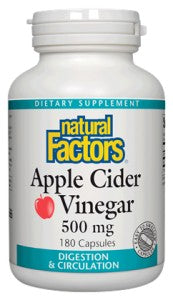 Natural Factors Apple Cider Vinegar 500MG Cap 90