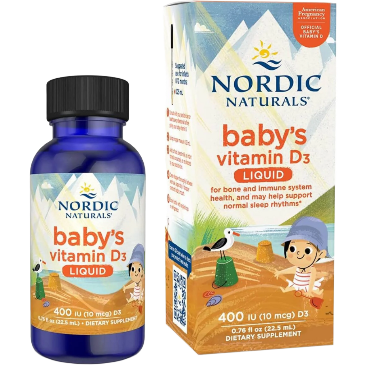 Nordic Naturals Babys Vitamin D3 Liquid 22.5 mL