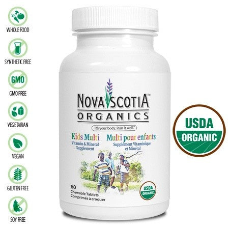 Nova Scotia Organics Kids Multi 60 tabs