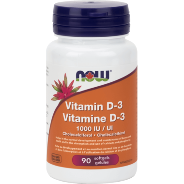 NOW Vitamin D 1000iu 90 softgels