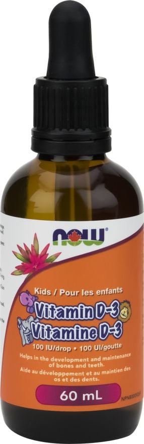 NOW Vitamin D3 kids 60ml