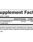 Natural Factors K2 120mcg 120 caps