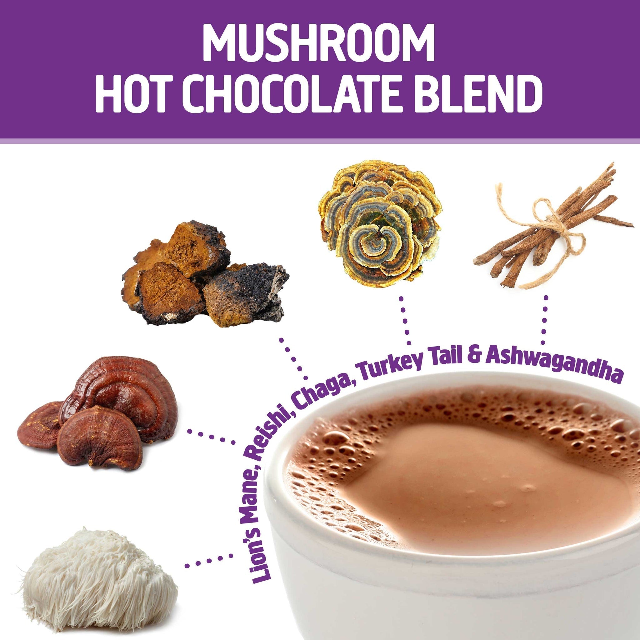 Om Mushroom Hot Chocolate 10packets