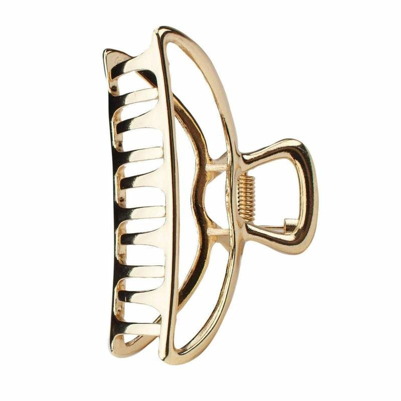 Round Gold Open Shape Claw Clip