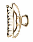 Round Gold Open Shape Claw Clip