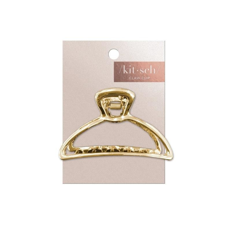 Round Gold Open Shape Claw Clip