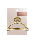 Round Gold Open Shape Claw Clip