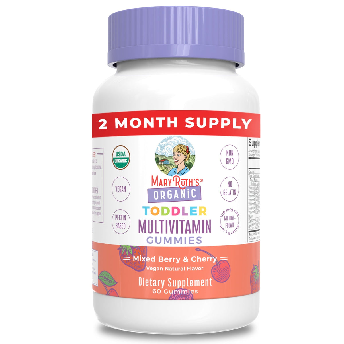 Mary Ruth's Toddler Multivitamin Gummies 60 gummies