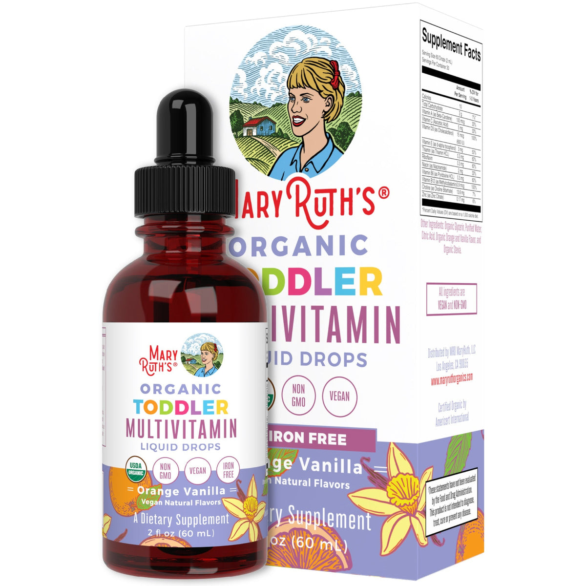Mary Ruth's Toddler Multivitamin Liquid Drops 60ml