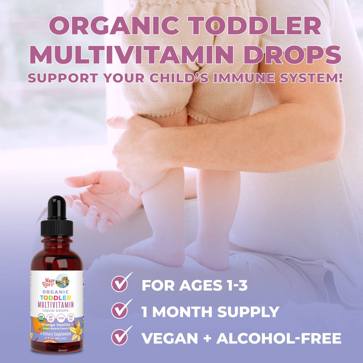 Mother Ruth Drops Mary Ruth's Toddler Multivitamin Liquid Drops 60ml – Wellness Market