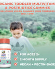 Mary Ruth's Organic Toddler Multivitamin & Postbiotics - 60 gummies