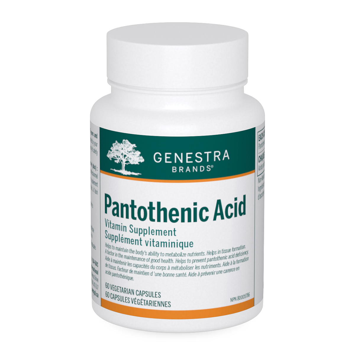 Genestra Pantothenic Acid 60 vcaps