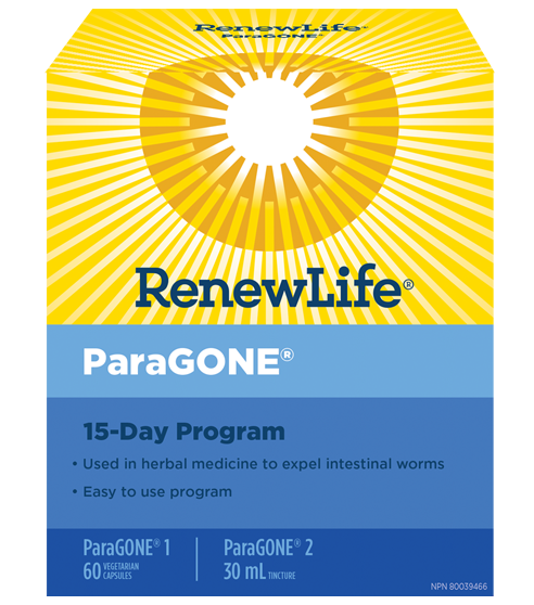 Renew Life ParaGone 15 Day Program 60 vcaps+30ml