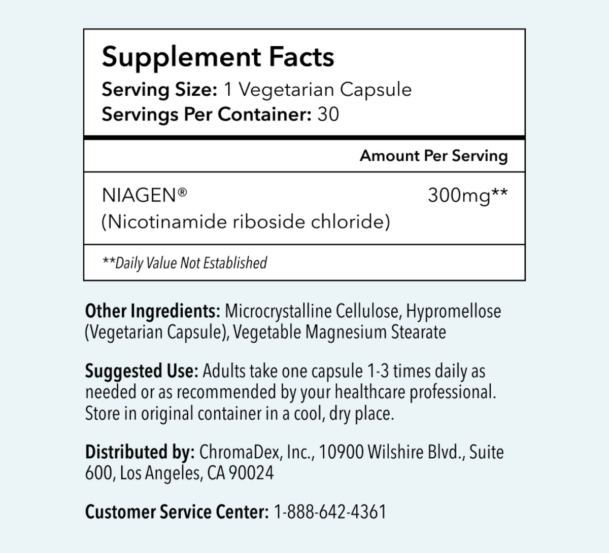 Tru Niagen 300mg 30 Veg Cap