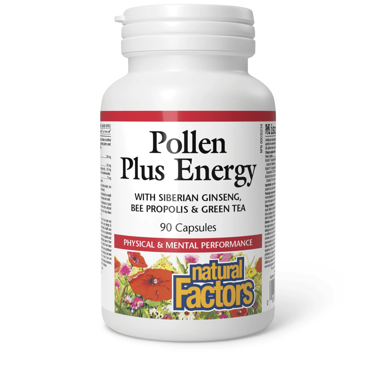 Natural Factors Pollen Plus Energy 90 caps