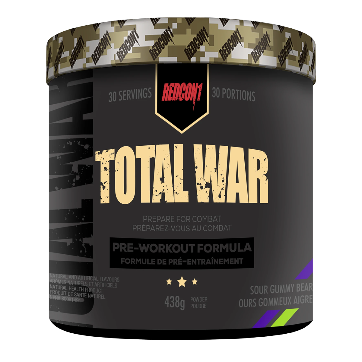 Redcon1 Total War Pre-Workout Sour Gummy Bear 438g
