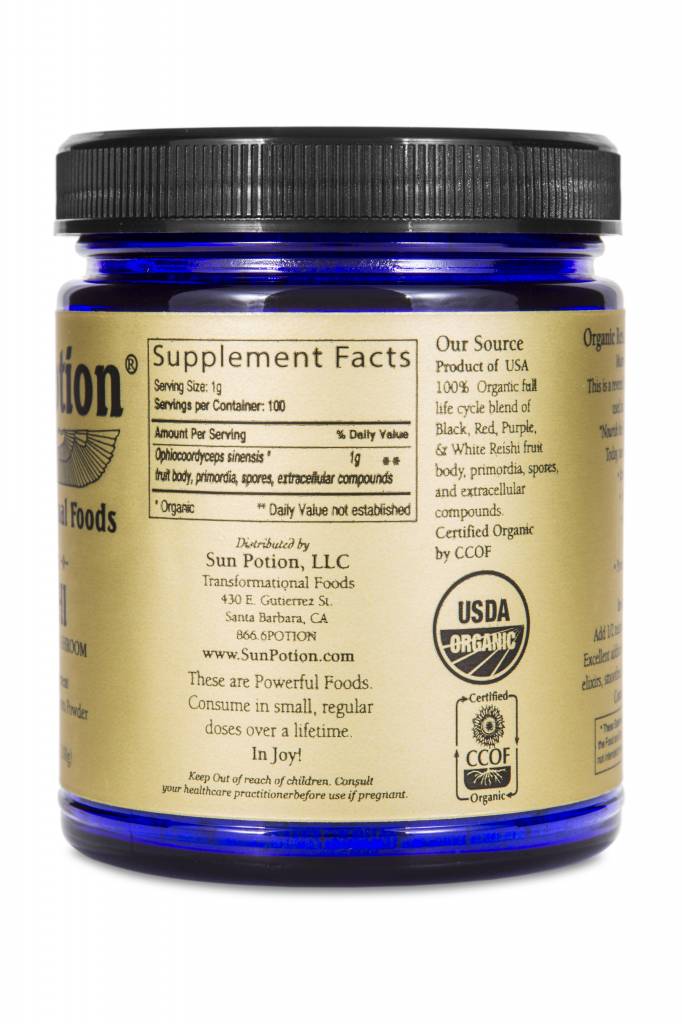 Full Spectrum Powder Sun Potion - Reishi Full Spectrum Mushroom Powder 100g – Wellness Market