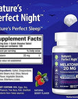 Nature's Perfect Night Melatonin 20mg