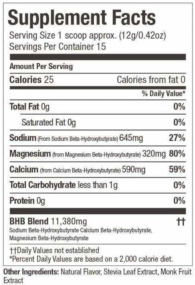 Keto Base Exogenous Ketones Salted Caramel 227g