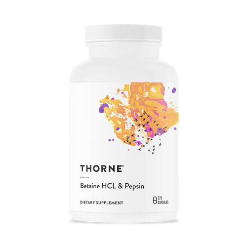 Thorne Betaine HCL and Pepsin 225caps