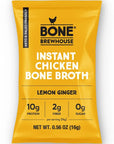 Bone Brewhouse Instant Lemon Ginger Chicken Bone Broth Single