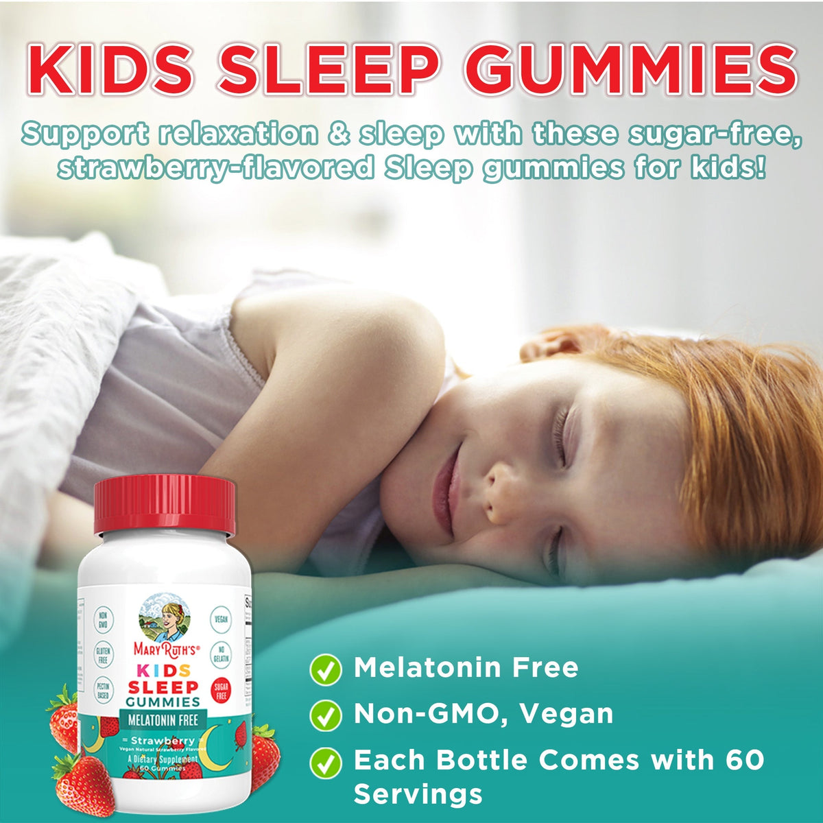 Mary Ruth's - Mary Ruths Kids Sleep with melatonin 60 gummies ...