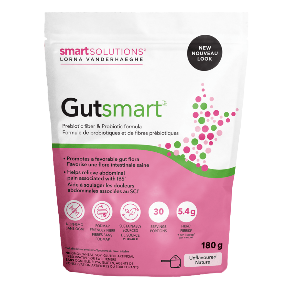 Smart Solutions Gut Smart Prebiotic and Probiotic Formula Unflavoured 180g