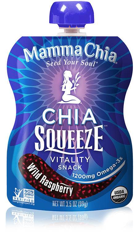 Mamma Chia Organic Chia Squeeze Wild Raspberry 4 pack