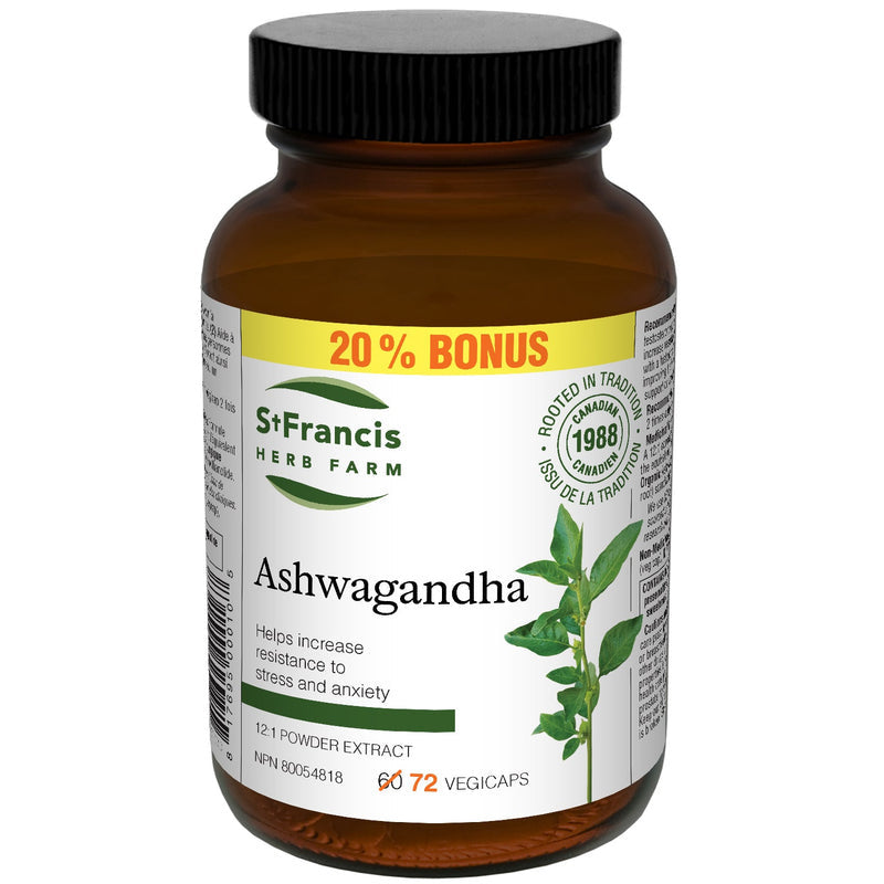 St Francis Ashwagandha Bonus 72 caps