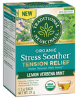 Traditional Medicinals Stress Soother Lemon Verbena Mint 16 Tea Bags