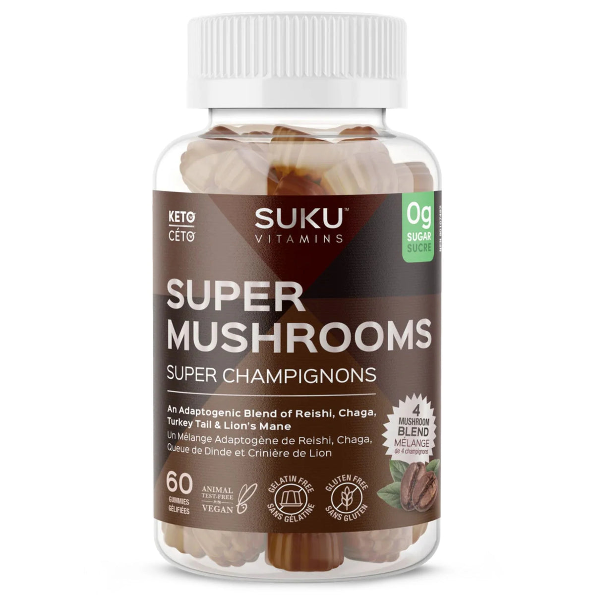Suku Super Mushrooms Espresso Flavour 60 gummies