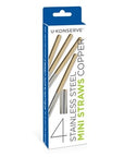 U Konserve Stainless Steel Straws Copper- Set of 4