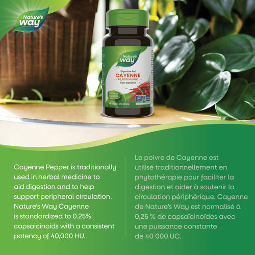 Nature's Way Cayenne 40,000 HU 100 Capsules