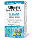 Natural Factors - Ultimate Multi Probiotic - 12 Billion - 12 Strains - 120vcaps