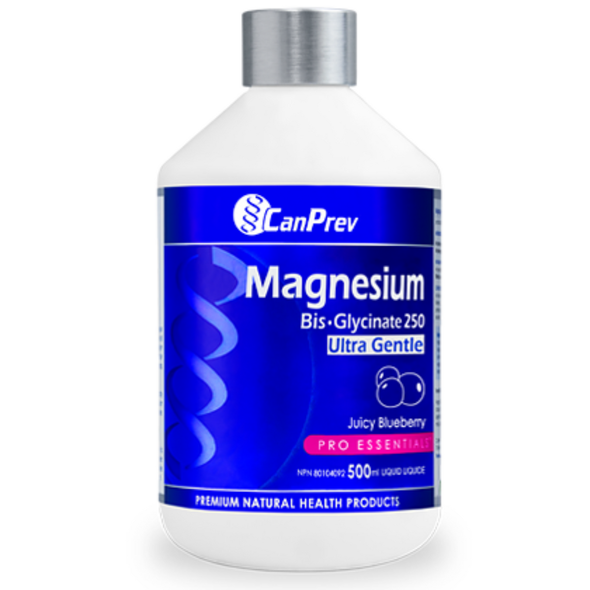 Can Prev Magnesium Big Glycinate 250mg 500ml Juicy Blueberry