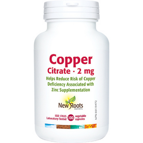 New Roots Copper Citrate 2mg 100caps