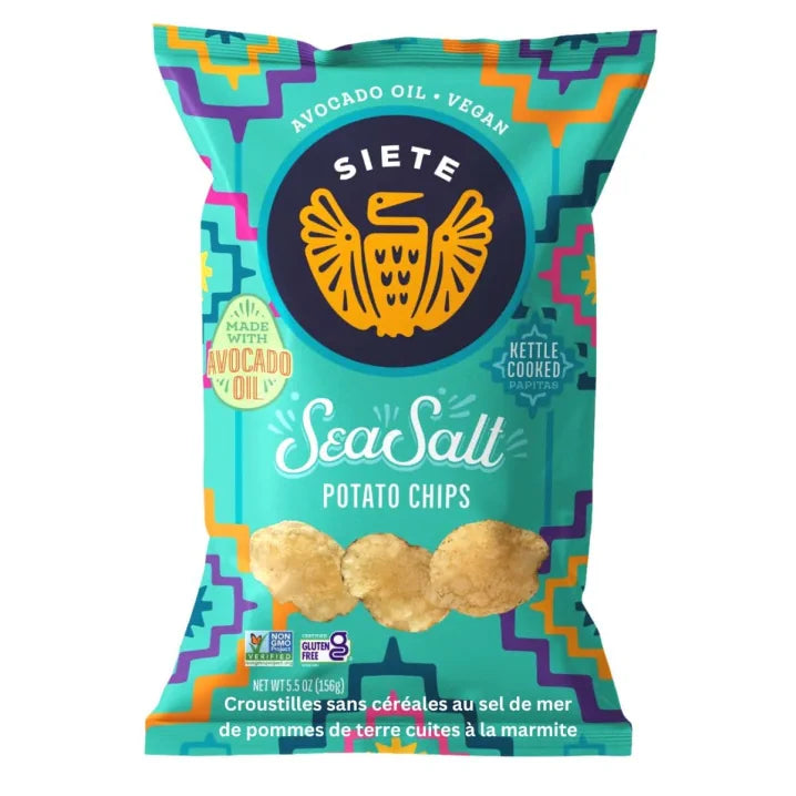 Siete Sea Salt Potato Chips 156g