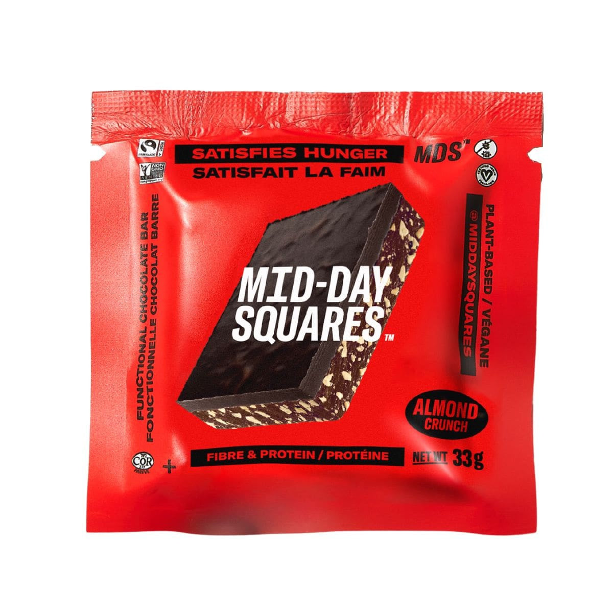 Mid Day Squares Almond Crunch 33g