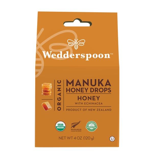 Wedderspoon Manuka Honey Drops - Honey with Echinacea 120g