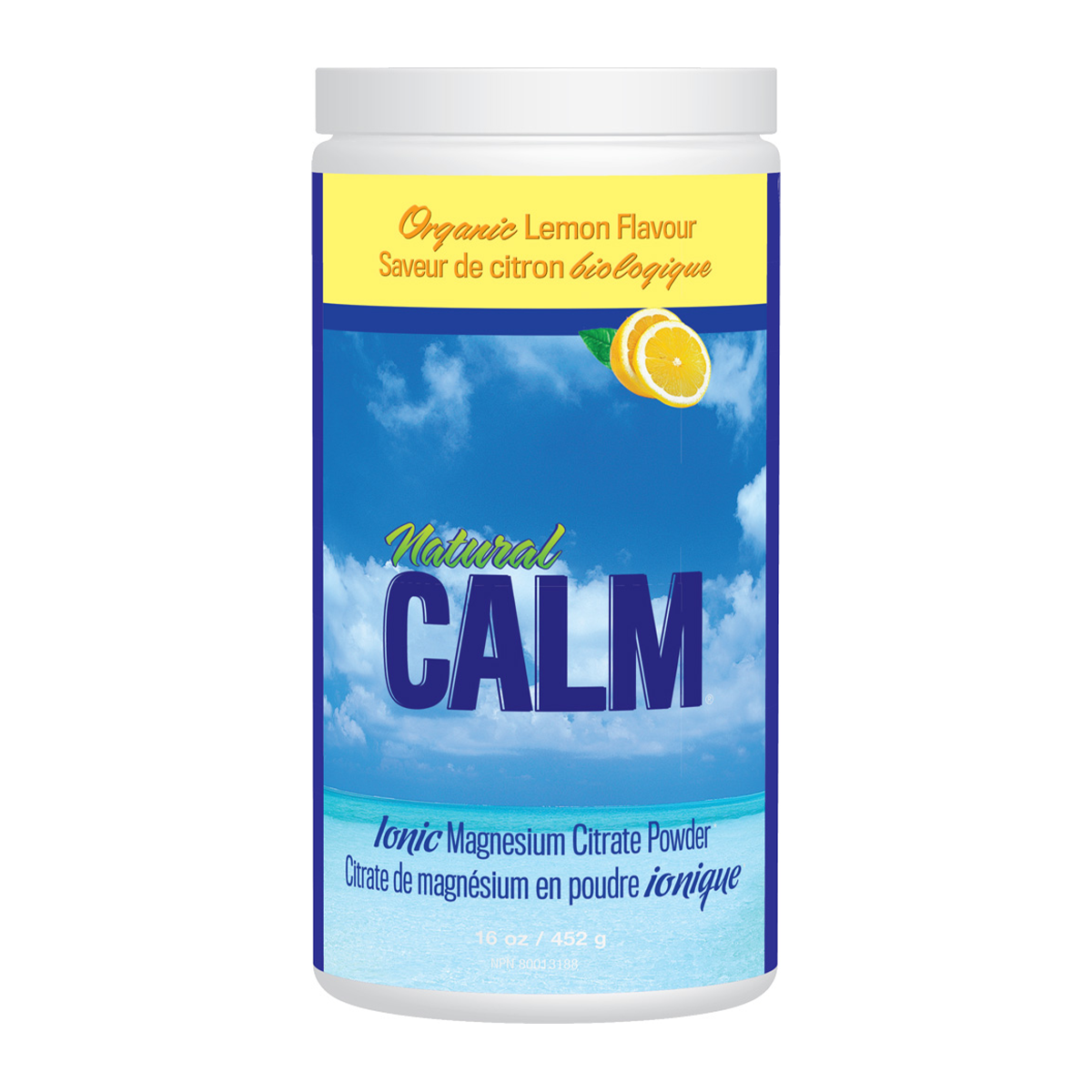 Natural Calm Magnesium Citrate Powder Lemon 16oz