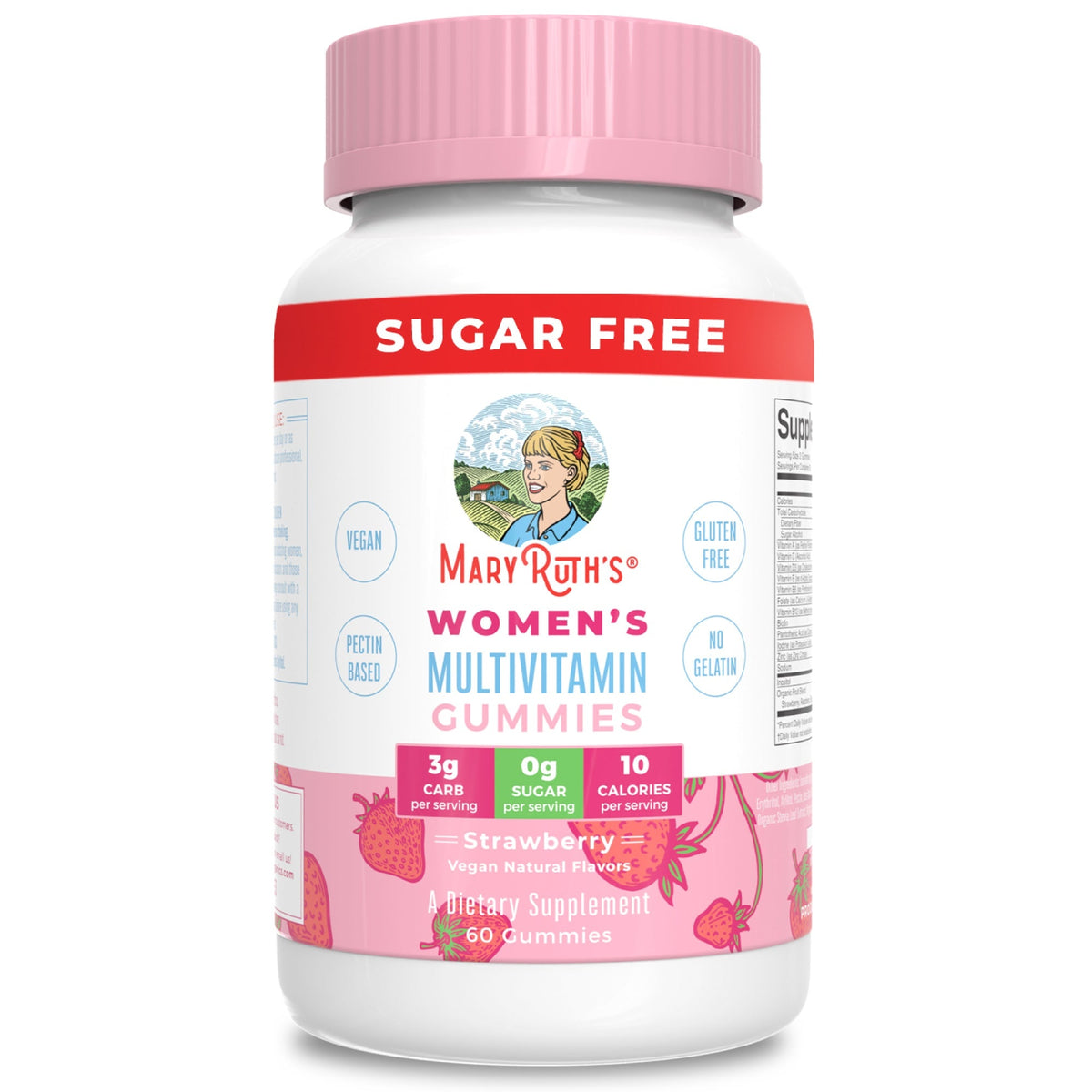 Mary Ruth's Women's Multivitamin- Strawberry 60 gummies