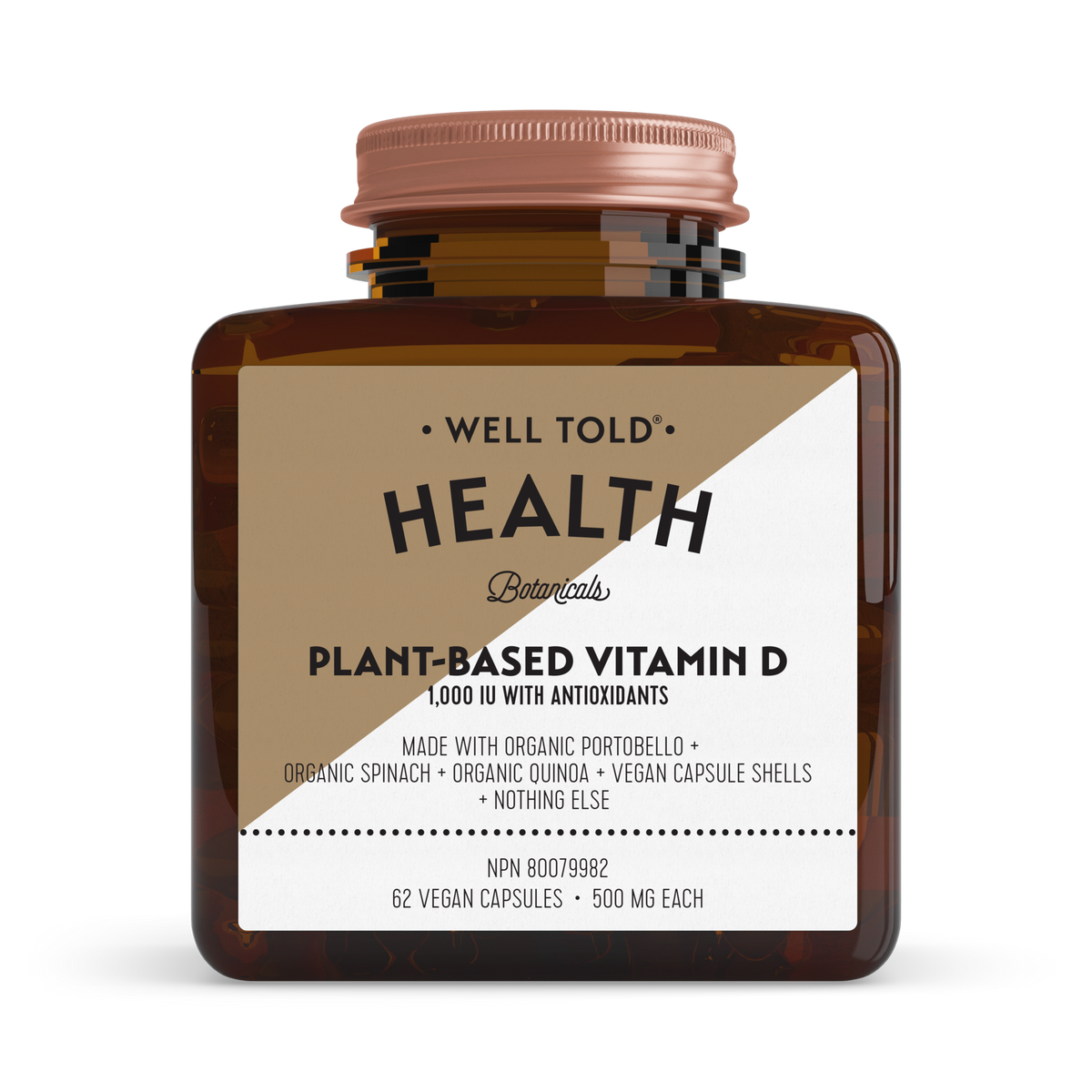 Plant-Based Vitamin D 1000 IU 62 caps