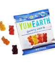 Yum Earth - 10 Snack Pack Gummy Bears - 20g per Pack